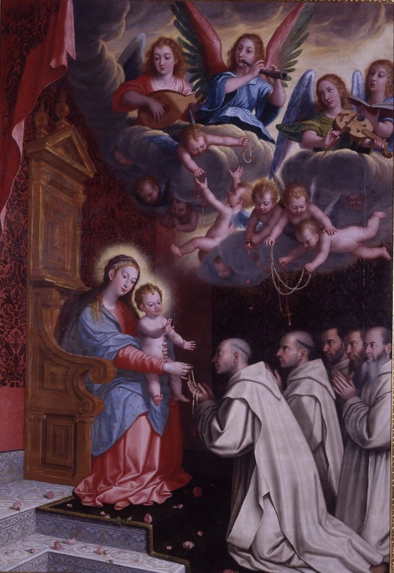 La Vergine del Rosario appare a san Bruno